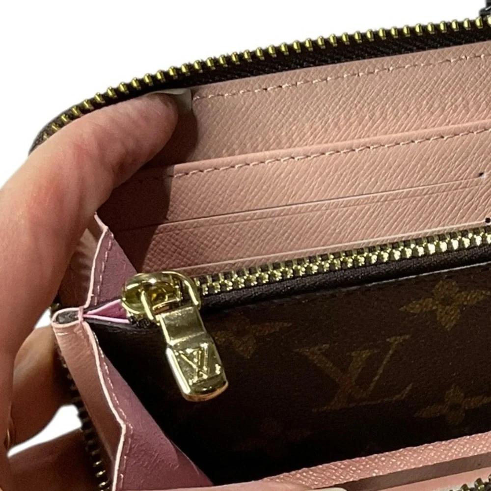 Louis Vuitton Brown Monogram Zip Wallet